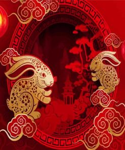 Chinese Year Of The Rabbit Diamond Painting