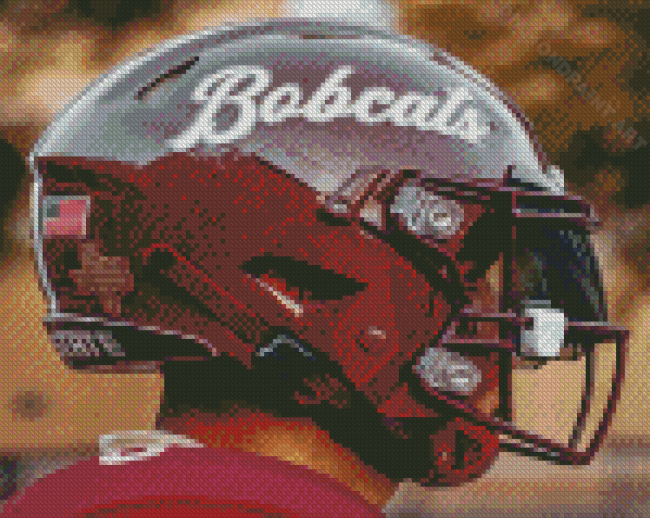 Texas State Bobcats Helmet Diamond Painting