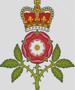 Floral England Tudor Rose Diamond Painting