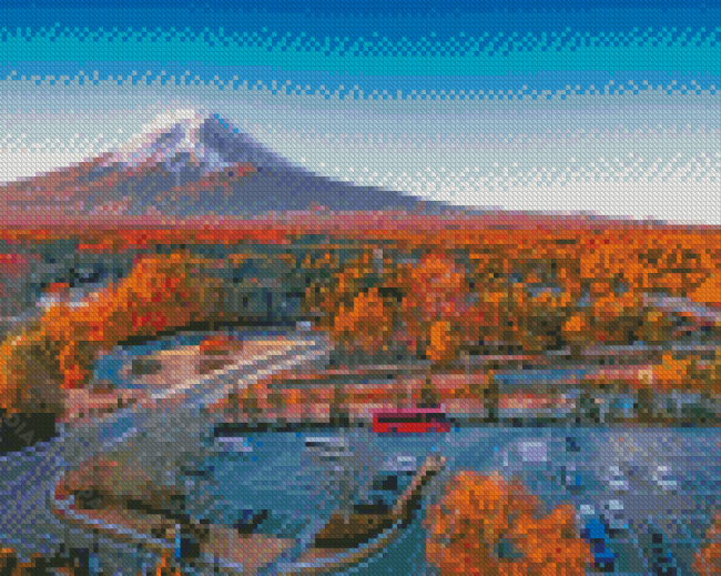 Fuji Mountain From Kawaguchi Diamond Painting