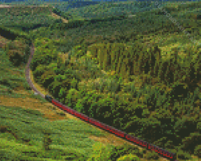 Goathland Train Landscape Diamond Painting