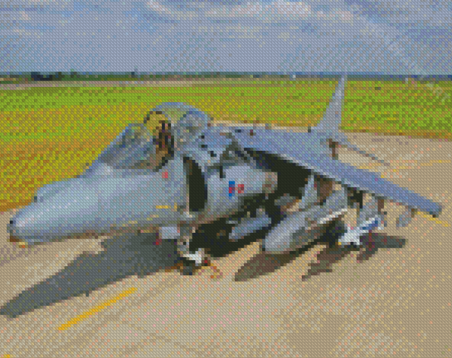 Harrier Jet Diamond Painting