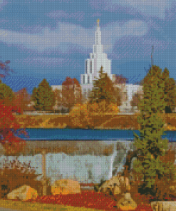 Idaho Falls Temple Usa Diamond Painting
