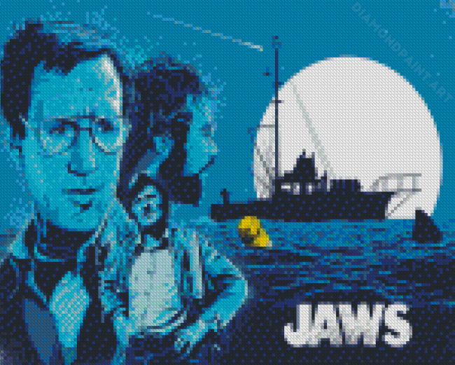 Jaws Movie Illustration Diamond Painting