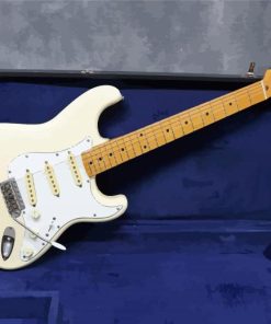 White Fender Stratocaster Guitar Diamond Painting