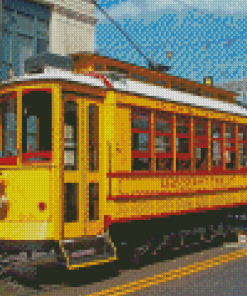 Yellow Streetcar Diamond Painting