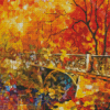 Aesthetic Fall Abstract Diamond Painting