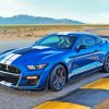 Blue Mustang Shelby Gt500 Diamond Painting
