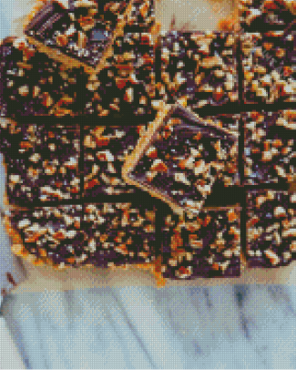 Chocolate Peanut Butter Bars Diamond Painting