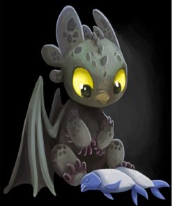 Cool Baby Toothless Diamond Painting