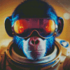 Space Astronaut Chimp Art Diamond Painting