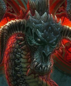 Fantasy Angry Dragon Diamond Painting