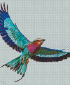 Lilac Roller African Bird Diamond Painting