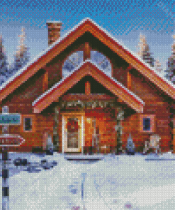 House Snow Diamond Painting