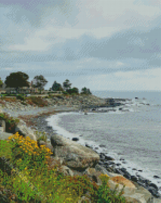 New Hampshire Beach Rye Diamond Painting