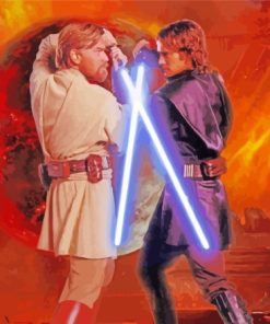 Obi Wan Vs Anakin Header Diamond Painting