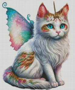 Winged Cat Diamond Painting