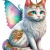 Winged Cat Diamond Painting