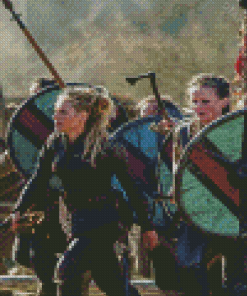 Women Viking Battle Diamond Painting