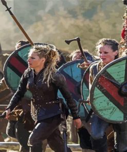 Women Viking Battle Diamond Painting